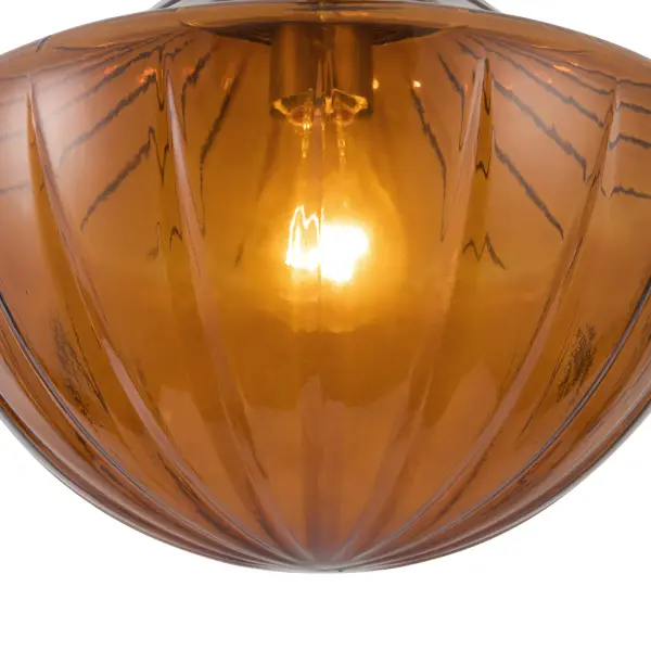 Farrah 3-Light Multi Pendant in Matte Black with Amber Opal Glass - Image 20