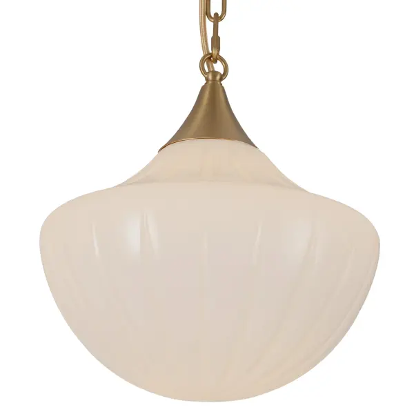 Farrah 3-Light Multi Pendant in Matte Black with Amber Opal Glass - Image 6