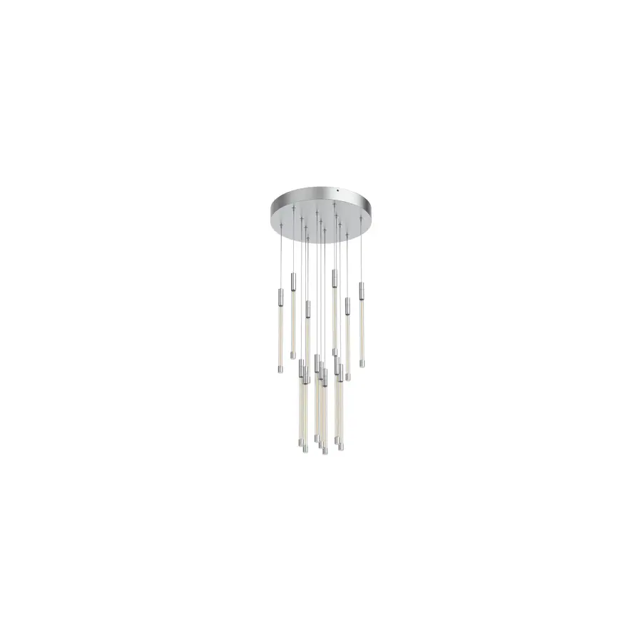 Motif 13-Inch Multi Pendant in Brushed Gold - Image 12