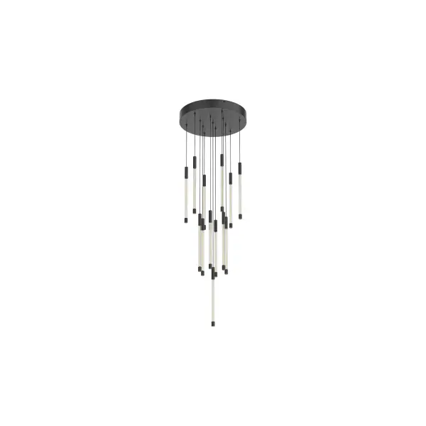 Motif 13-Inch Multi Pendant in Brushed Gold - Image 5