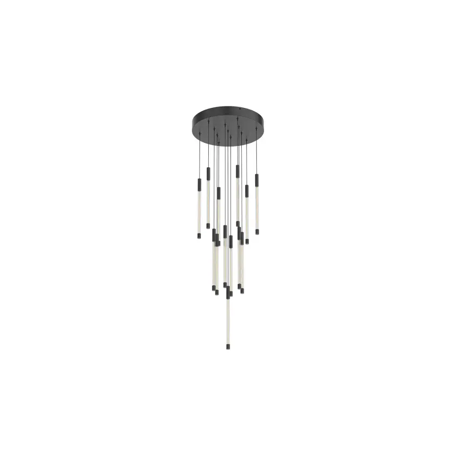 Motif 13-Inch Multi Pendant in Brushed Gold - Image 5