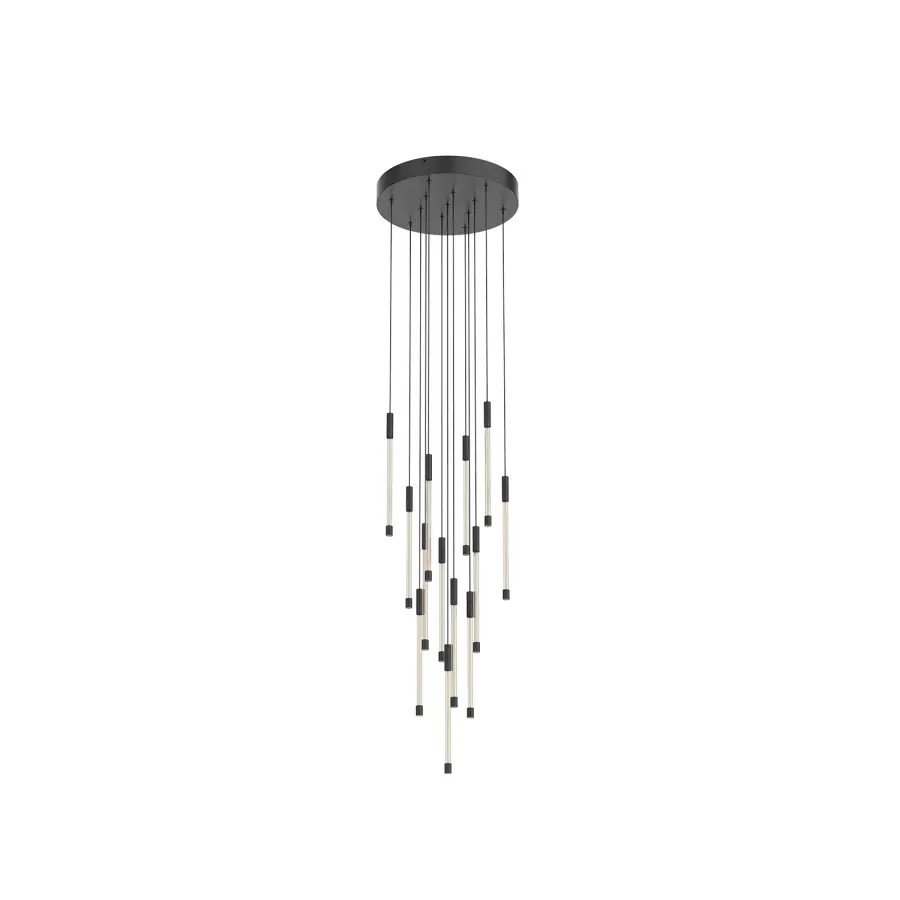 Motif 13-Inch Multi Pendant in Brushed Gold - Image 6