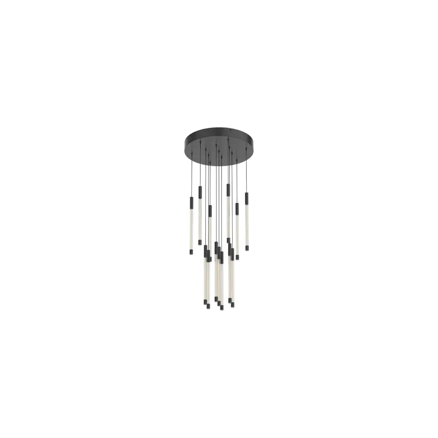 Motif 13-Inch Multi Pendant in Brushed Gold - Image 7