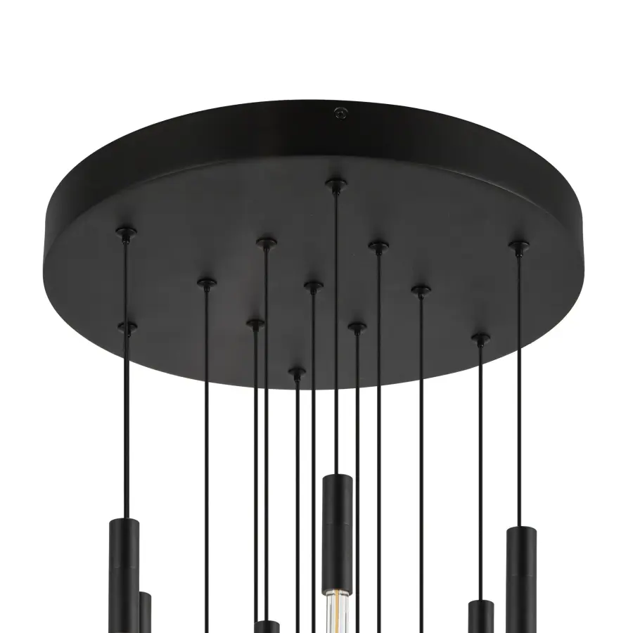 Motif 13-Inch Multi Pendant in Brushed Gold - Image 9