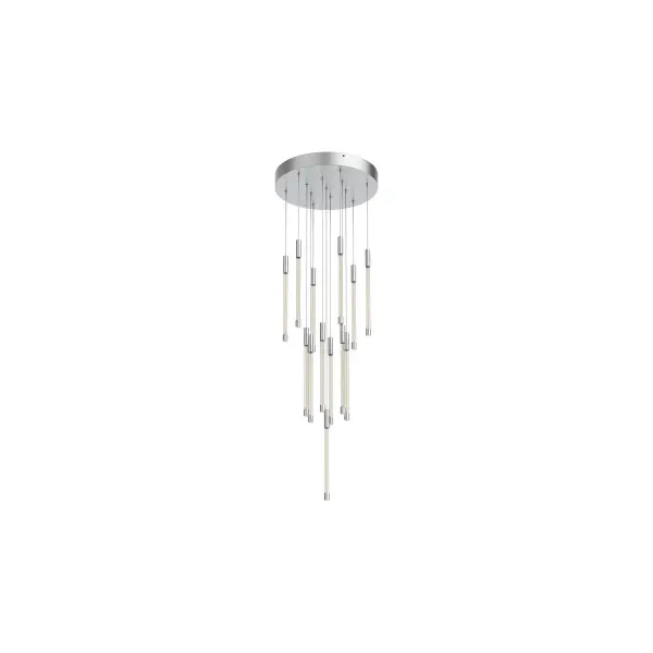 Motif 13-Inch Multi Pendant in Brushed Gold - Image 10
