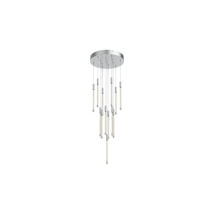 Motif 13-Inch Multi Pendant in Brushed Gold - Image 10