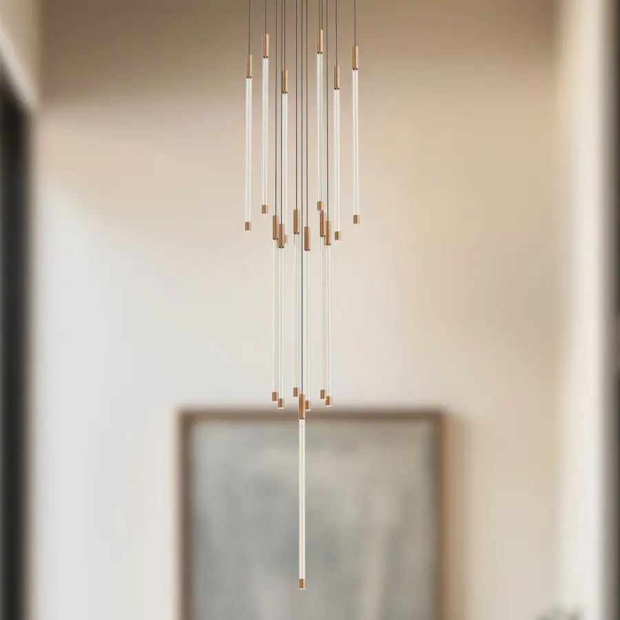 Motif 21-Inch Multi-Light Pendant in Matte Black - Image 2