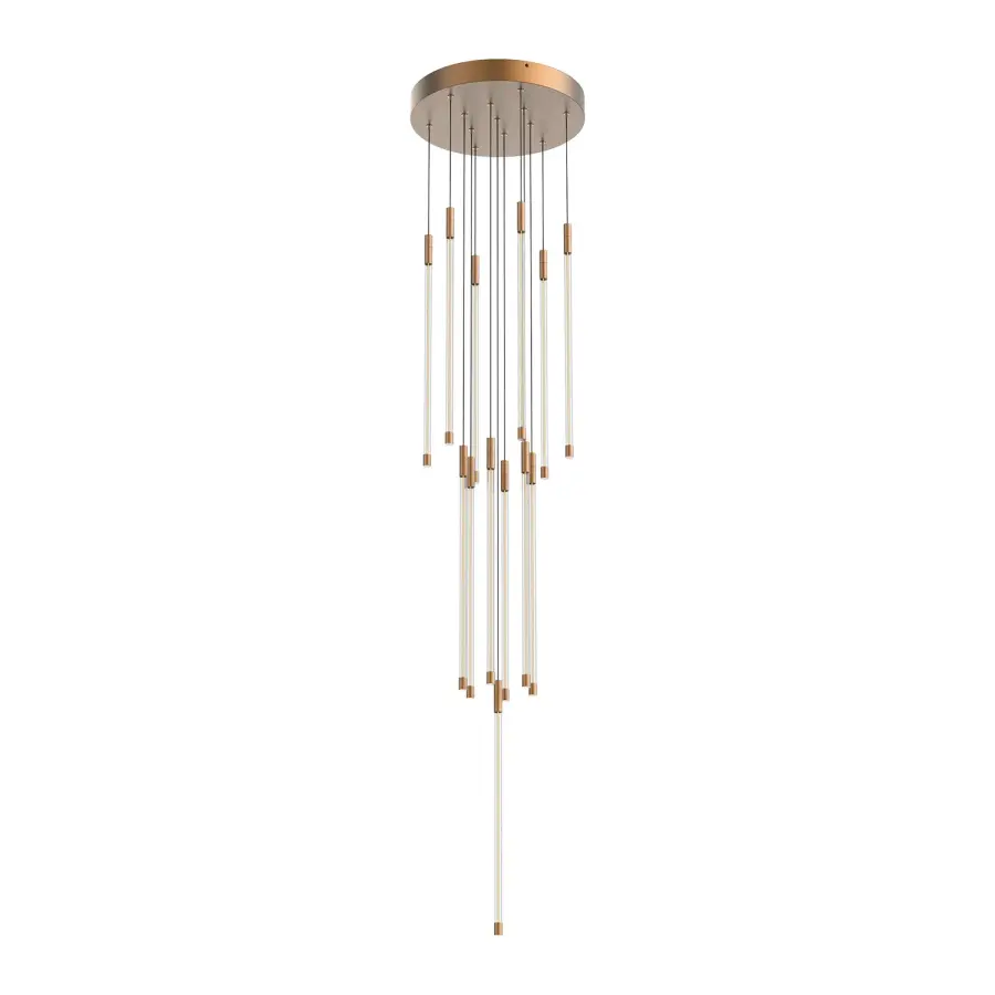 Motif 21-Inch Multi-Light Pendant in Matte Black - Image 12