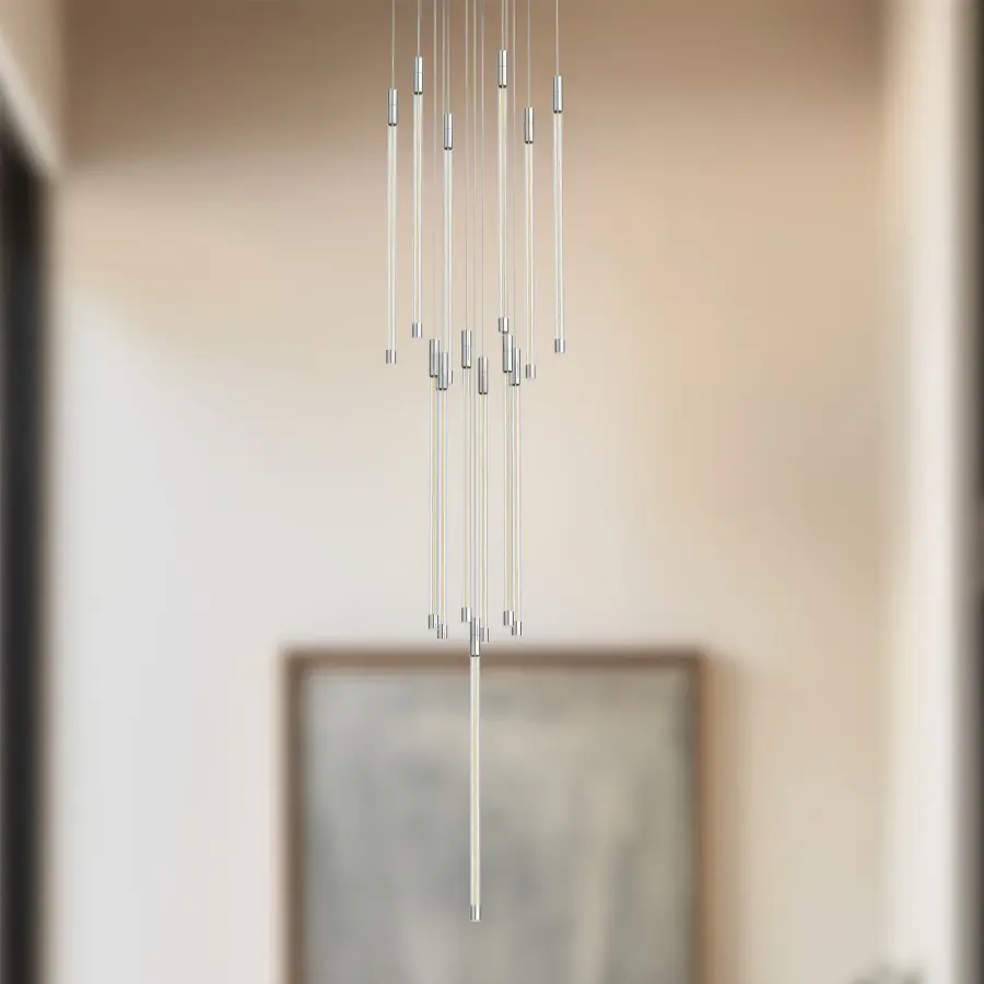 Motif 21-Inch Multi-Light Pendant in Matte Black - Image 4