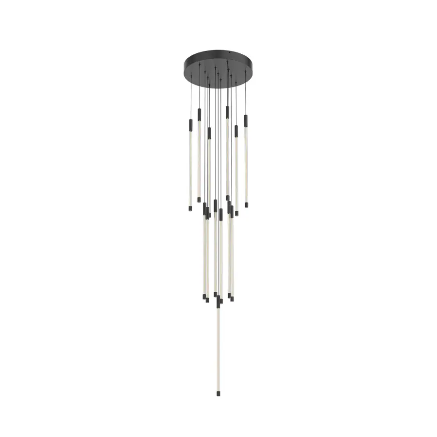 Motif 21-Inch Multi-Light Pendant in Matte Black - Image 6