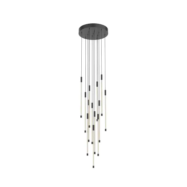 Motif 21-Inch Multi-Light Pendant in Matte Black - Image 7