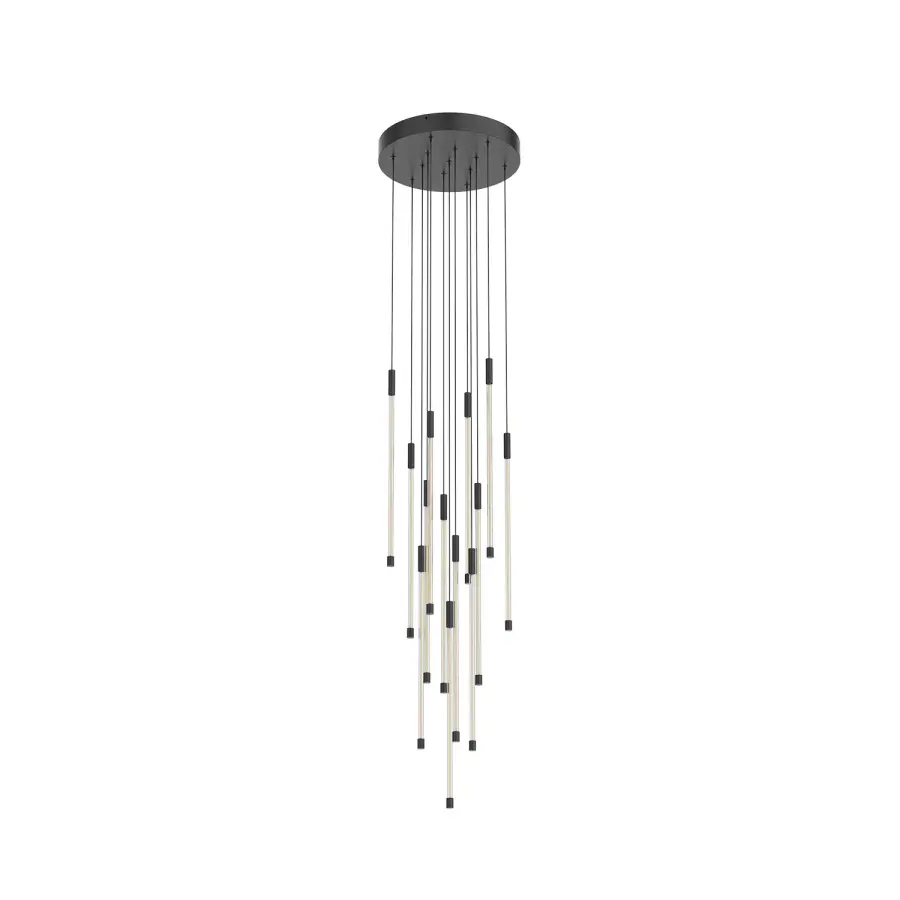 Motif 21-Inch Multi-Light Pendant in Matte Black - Image 7