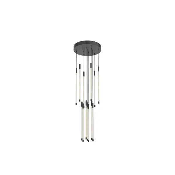 Motif 21-Inch Multi-Light Pendant in Matte Black - Image 8