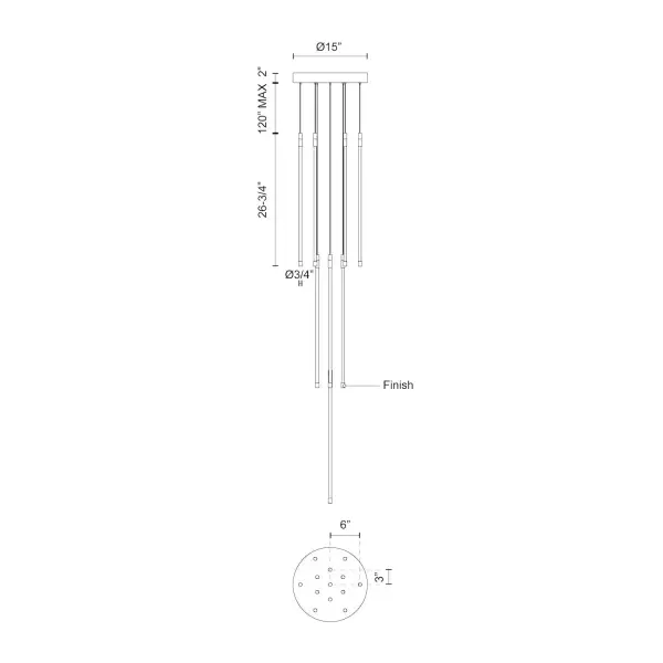 Motif 27-Inch Multi-Light Pendant - Image 19