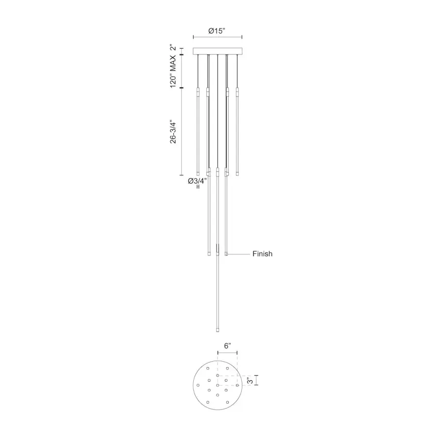 Motif 27-Inch Multi-Light Pendant - Image 19