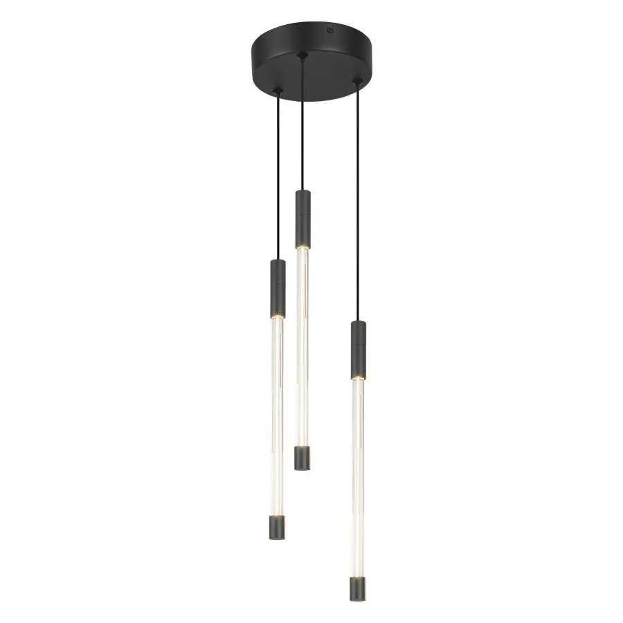 Motif 13-Inch Multi Pendant in Matte Black - Image 6