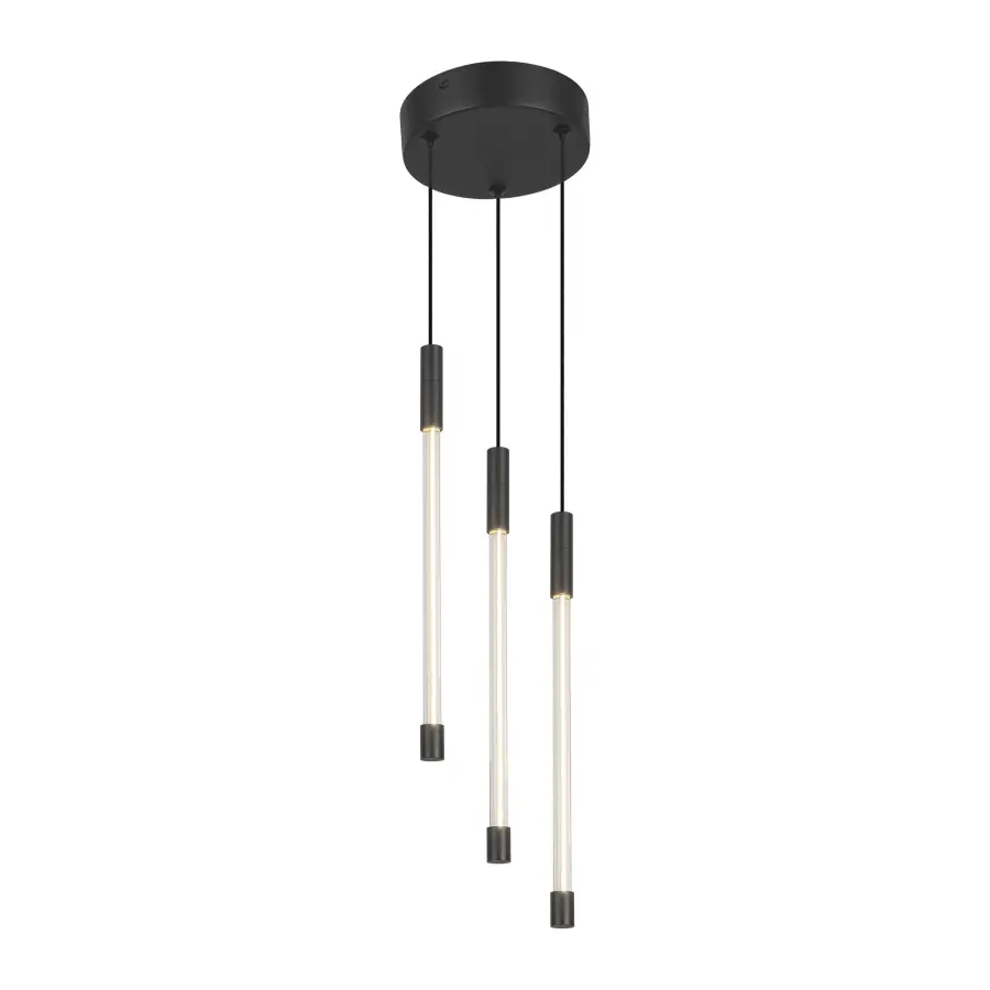 Motif 13-Inch Multi Pendant in Matte Black - Image 7