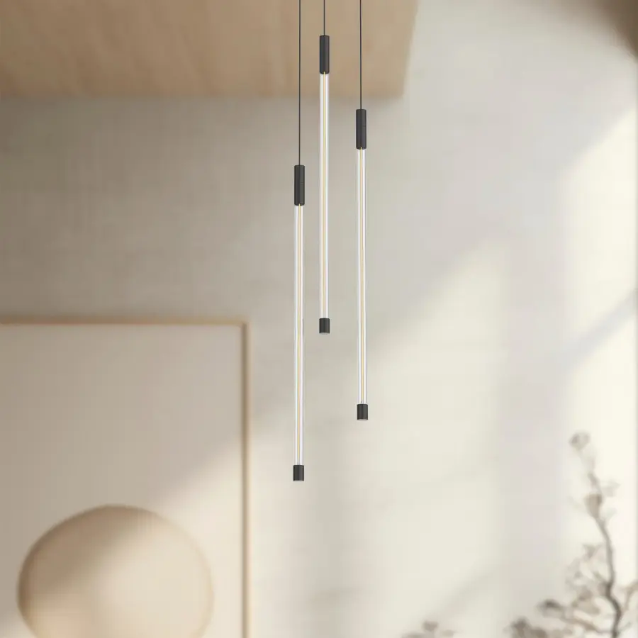 Motif 21-Inch Multi Pendant in Matte Black - Image 3