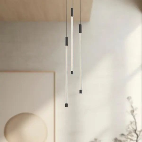 Motif 21-Inch Multi Pendant in Matte Black - Image 5