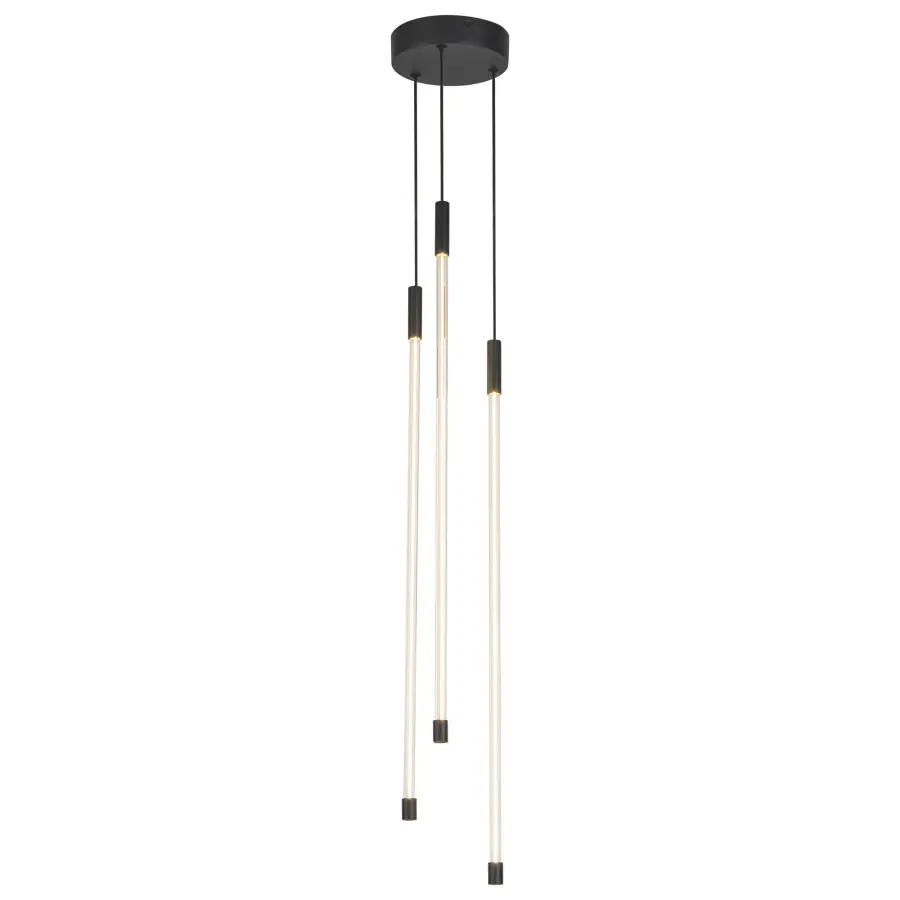 Motif 27-Inch Multi-Light Pendant in Brushed Gold - Image 1