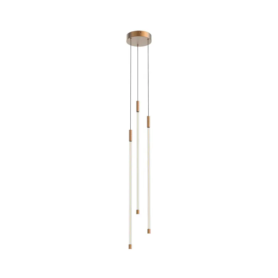 Motif 27-Inch Multi-Light Pendant in Brushed Gold - Image 12
