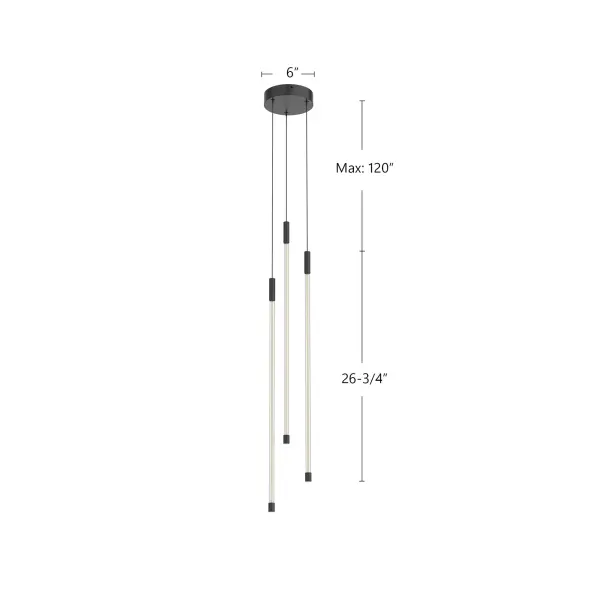 Motif 27-Inch Multi-Light Pendant in Brushed Gold - Image 13