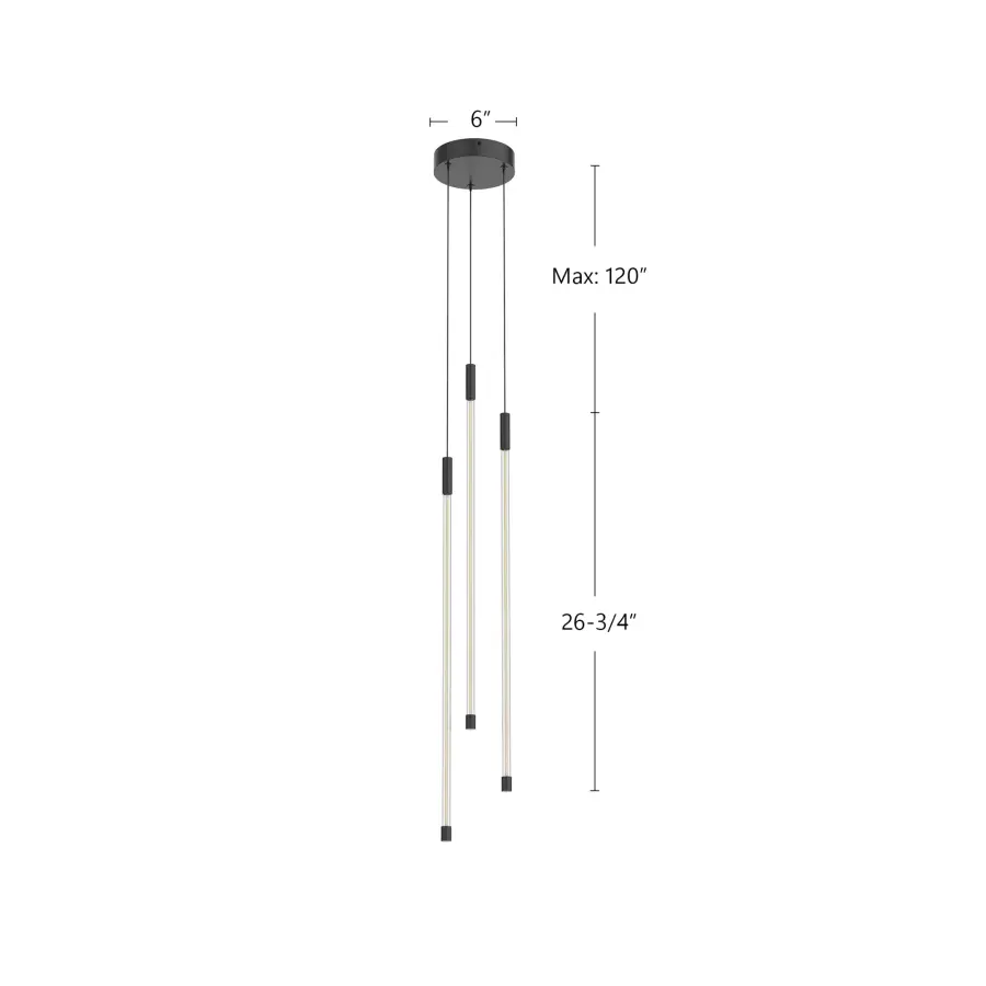 Motif 27-Inch Multi-Light Pendant in Brushed Gold - Image 13