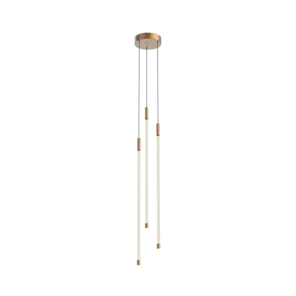 Motif 27-Inch Multi-Light Pendant in Brushed Gold - Image 10