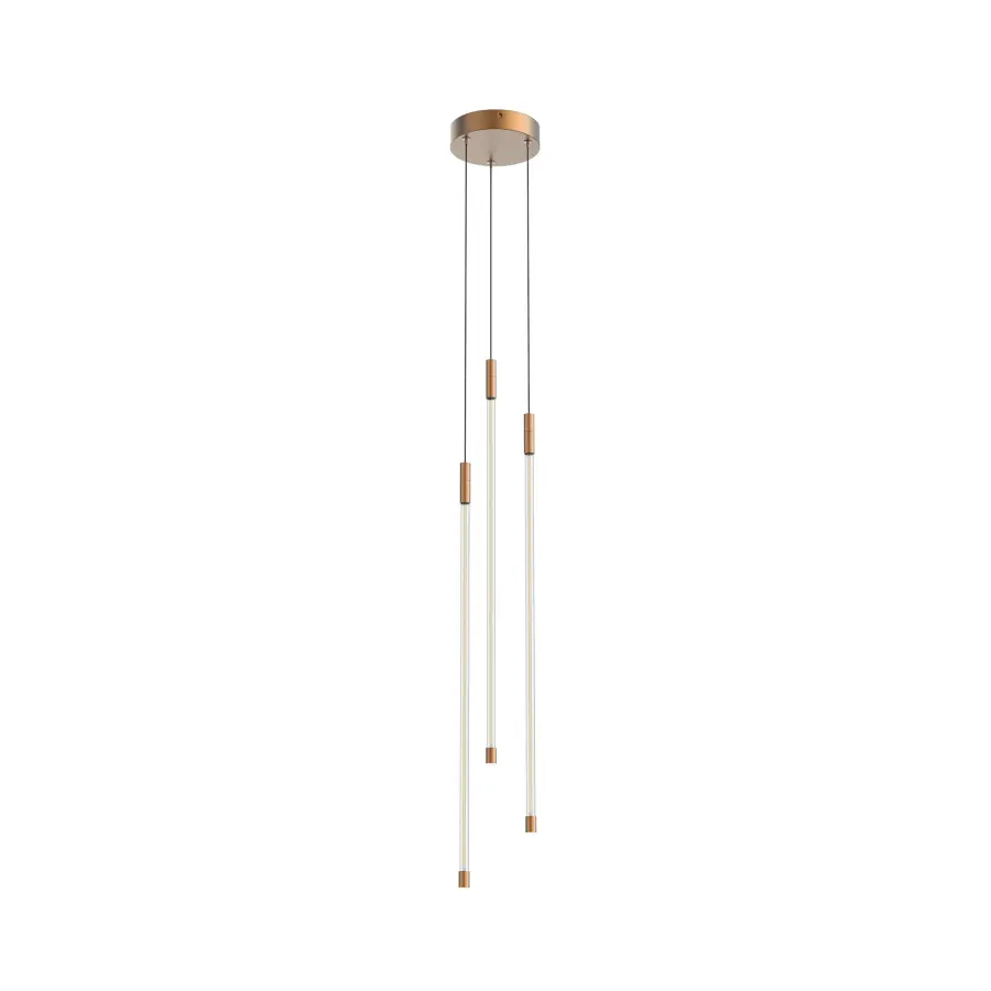 Motif 27-Inch Multi-Light Pendant in Brushed Gold - Image 10