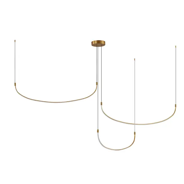 The Talis is a new take on a Kuzco classic. Forged as a simple yet organic "U" shaped bar of illumination, the Talis is minimal and stylish at the same time. When layered in three or five bars of illumination, the Talis creates a unique melody that is sure to be the statement of any space. Adjust each bar to the height and space you like with this versatile collection. Integrated LED with 3000K Warm White Color Temperature Designed for foyer, living room, dining room, bedroom, and beyond Modern, Contemporary Style with Decorative Details Installation hardware included Easy assembly instructions included in box Dimmable, see specs for detail Sloped ceiling adaptable, see specs for details
