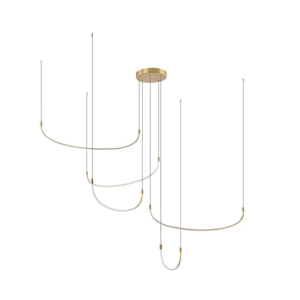 Talis 70-Inch Multi Pendant in Brushed Nickel - Image 1