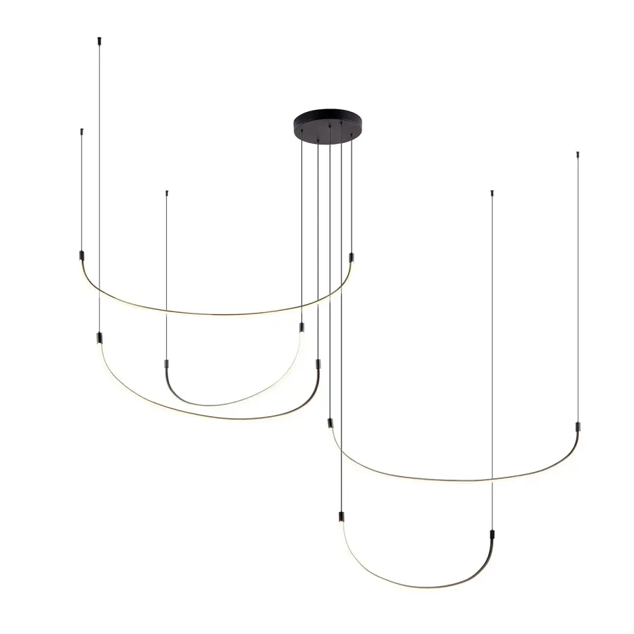 Talis 90-Inch Multi Pendant in Brushed Gold - Image 2
