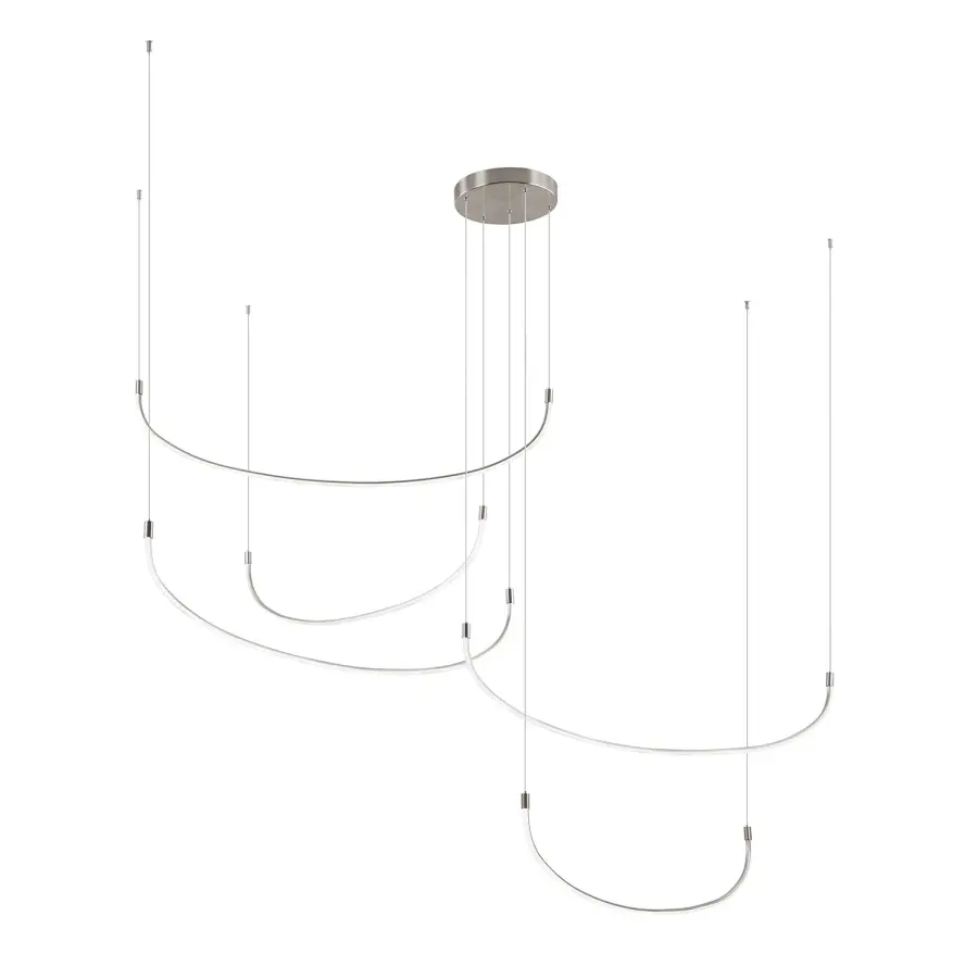 Talis 90-Inch Multi Pendant in Brushed Gold - Image 5