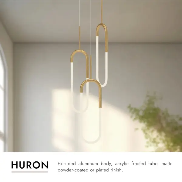 Huron 3-Light Multi Pendant in Brushed Gold - Image 8
