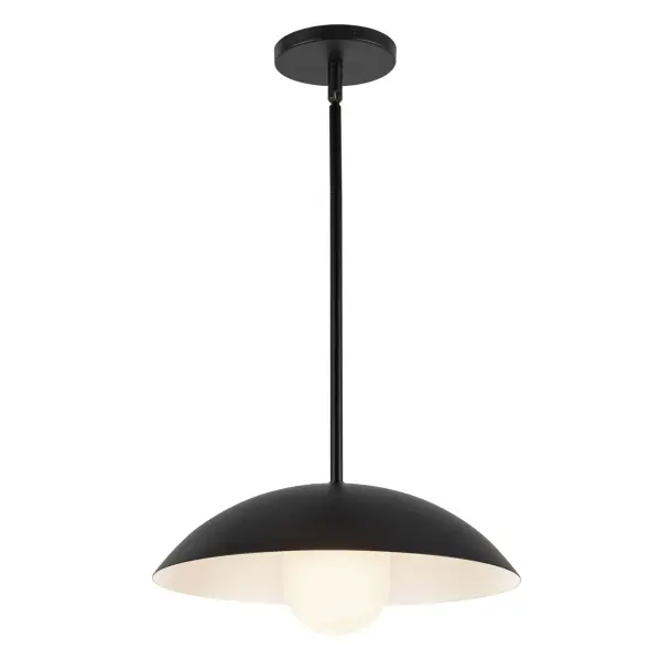 Umbra 14-Inch Vintage Brass Pendant with Opal Glass - Image 3