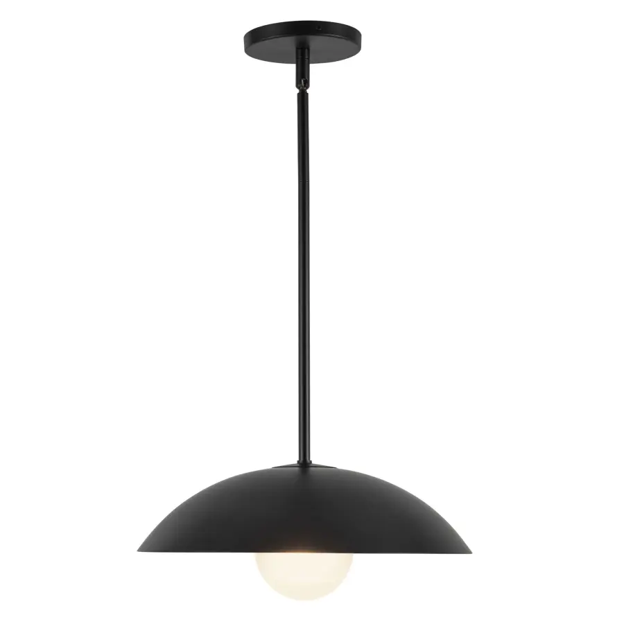 Umbra 14-Inch Vintage Brass Pendant with Opal Glass - Image 7