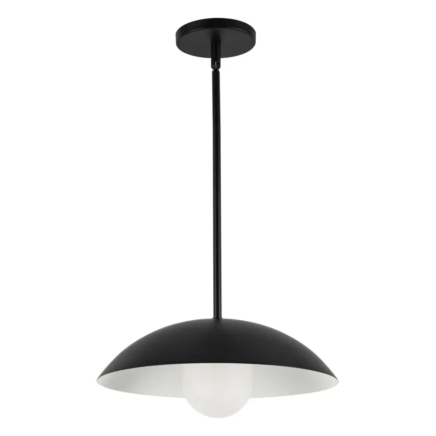 Umbra 14-Inch Vintage Brass Pendant with Opal Glass - Image 8