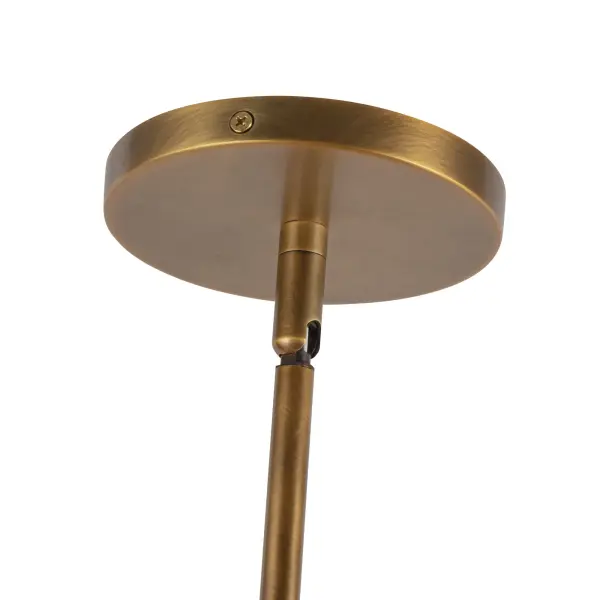 Umbra 14-Inch Vintage Brass Pendant with Opal Glass - Image 9