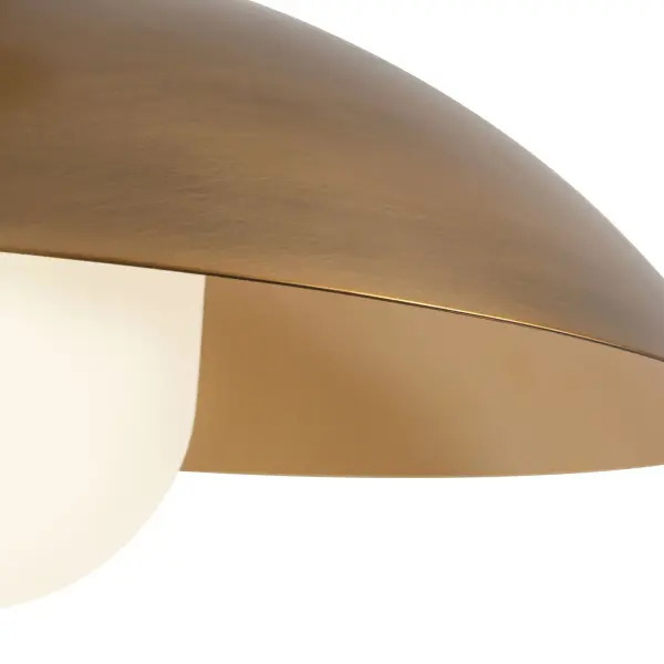 Umbra 14-Inch Vintage Brass Pendant with Opal Glass - Image 10