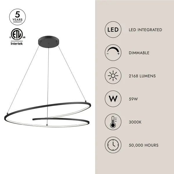 Twist 32-Inch Pendant Light - Image 9