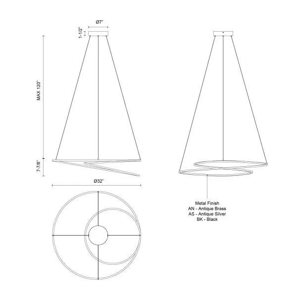 Twist 32-Inch Pendant Light - Image 10