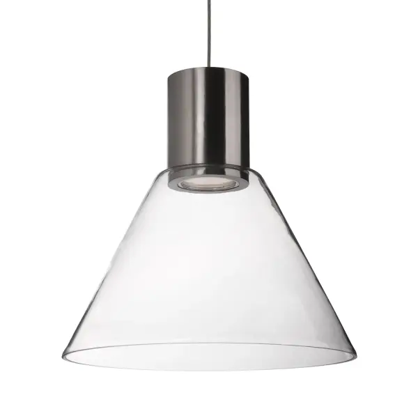 Vanier 11-Inch Brushed Nickel Pendant Light - Image 1