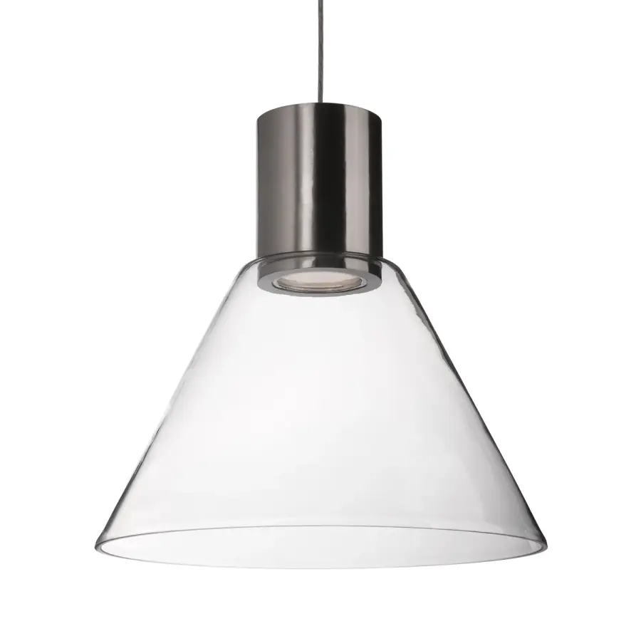 Vanier 11-Inch Brushed Nickel Pendant Light - Image 1