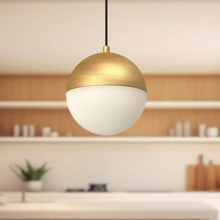 Monae 6-Inch Pendant in Brushed Gold - Image 3