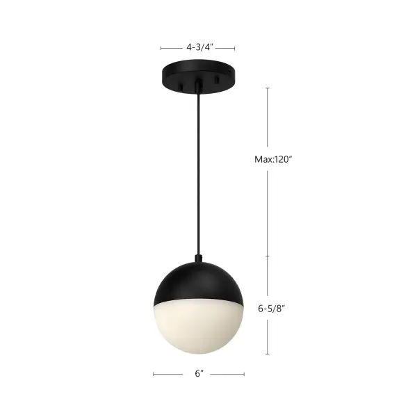 Monae 6-Inch Pendant in Brushed Gold - Image 5
