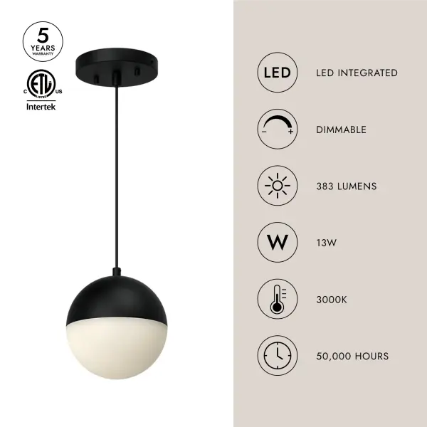 Monae 6-Inch Pendant in Brushed Gold - Image 7