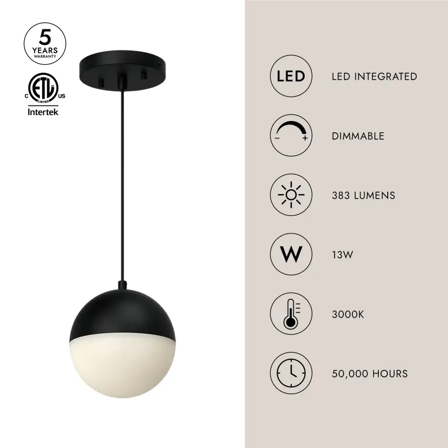 Monae 6-Inch Pendant in Brushed Gold - Image 7