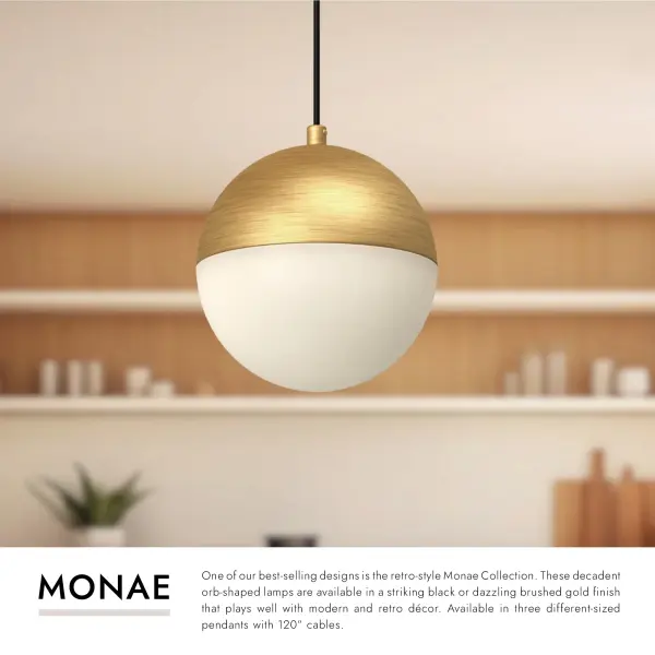 Monae 6-Inch Pendant in Brushed Gold - Image 8
