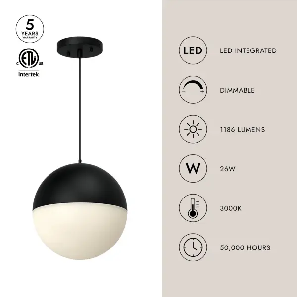 Monae 10-Inch Brushed Gold Pendant Light - Image 12