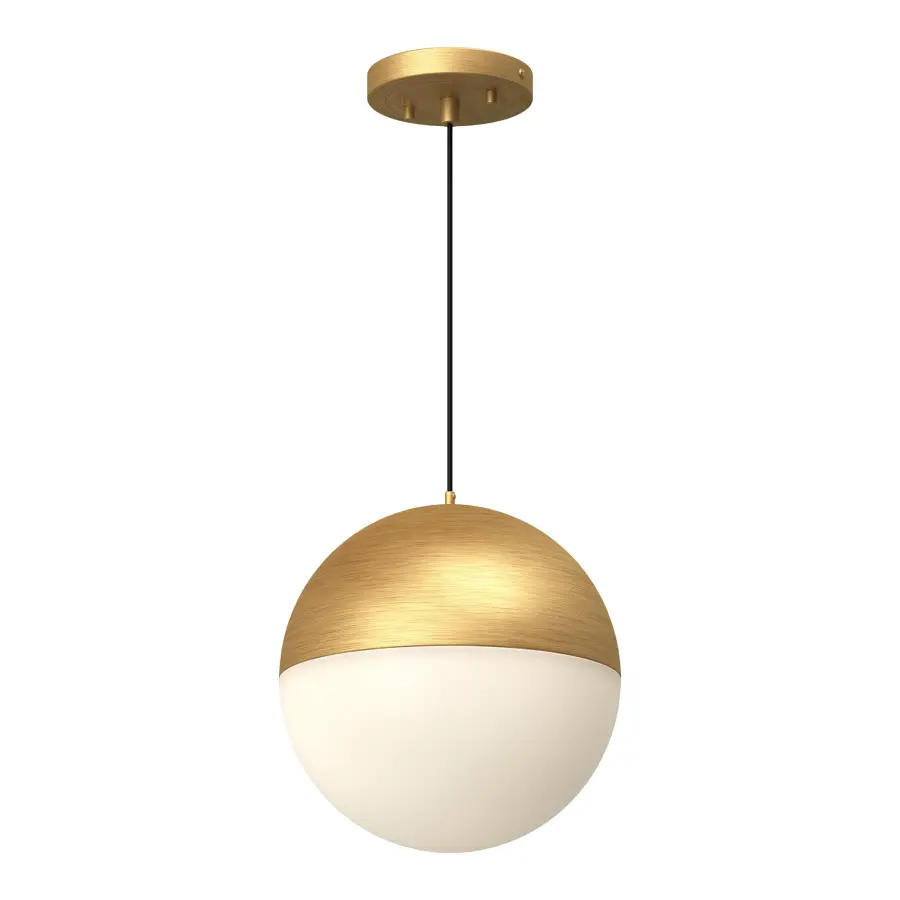 Monae 10-Inch Brushed Gold Pendant Light - Image 7